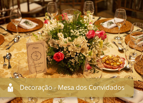 Decoracao de Casamento - Mesa dos Convidados - Imagem Principal