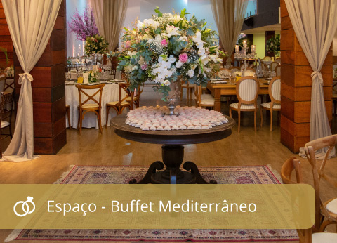 Área de Atuação - Decoração no Buffet Mediterrâneo